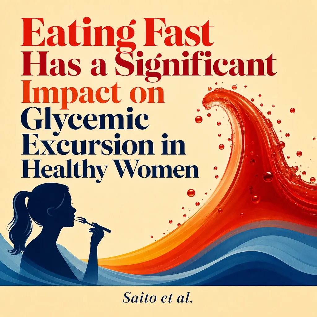 Cover art for a paper on eating speed and glycemic response