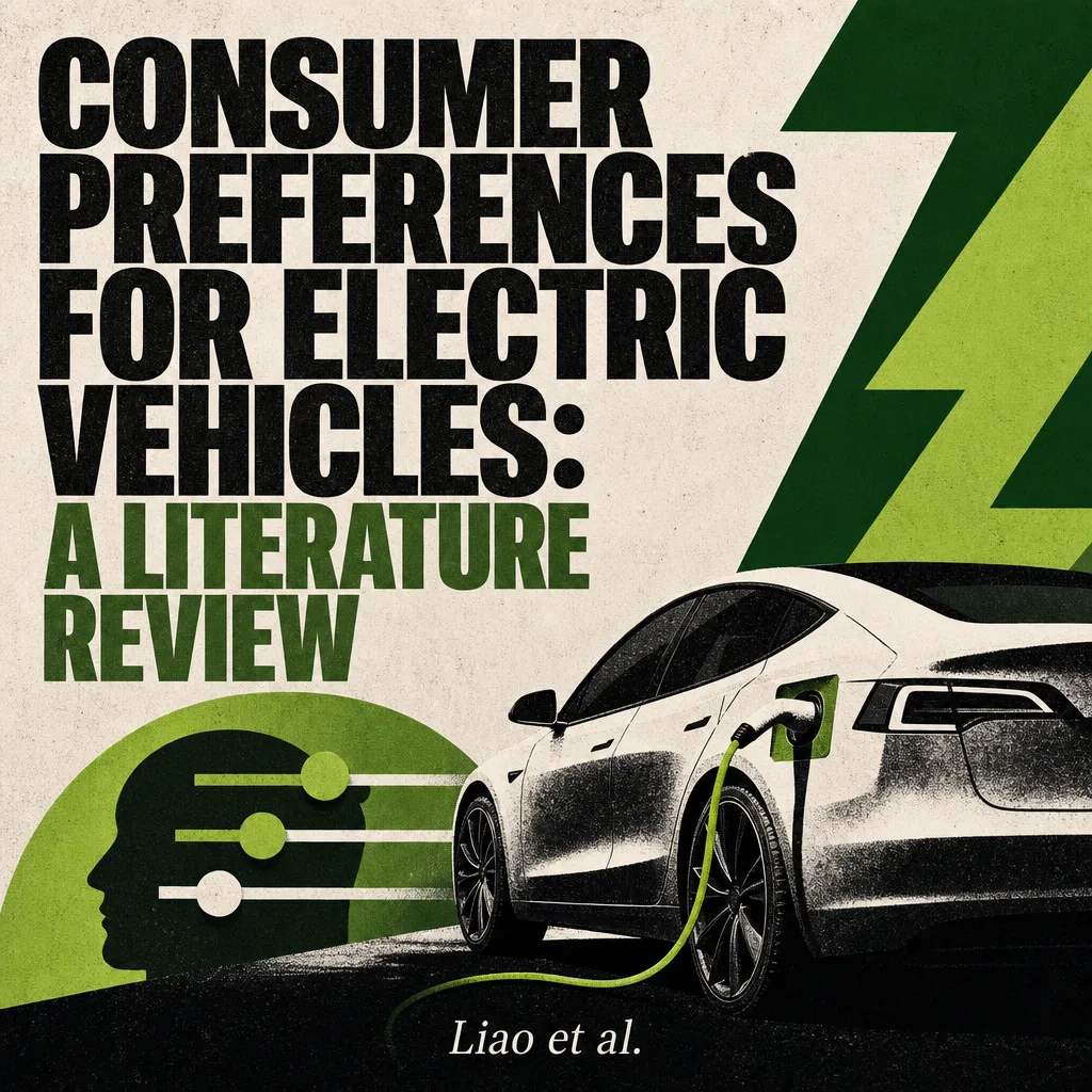 Cover art for a paper on electric vehicle preferences